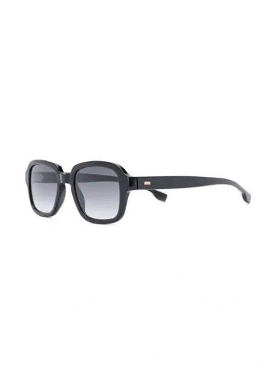 Shop Hugo Boss Square Shaped Sunglasses In Black