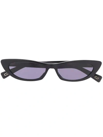 Shop Marc Jacobs Cat Eye Frame Sunglasses In Black