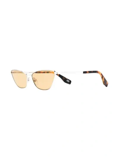 Shop Marc Jacobs Cat-eye Shaped Sunglasses In Silver