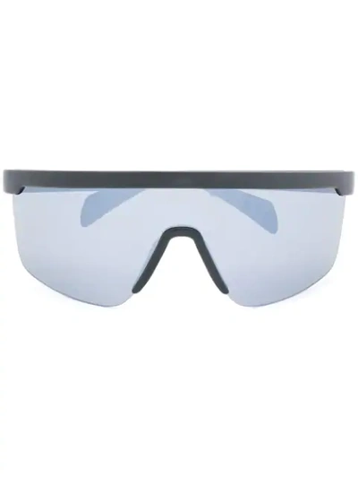 Shop Tommy Hilfiger Oversized Mask Sunglasses In Black