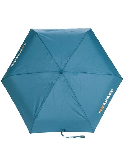 Shop Moschino Umbrella In Blue