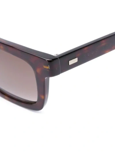 Shop Hugo Boss Square Shaped Sunglasses In Brown