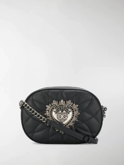Shop Dolce & Gabbana Devotion Crossbody Bag In Black