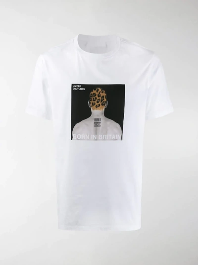 Shop Neil Barrett Graphic Print T-shirt In White