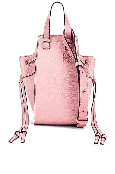 Shop Loewe Mini Hammock Bag In Pastel Pink