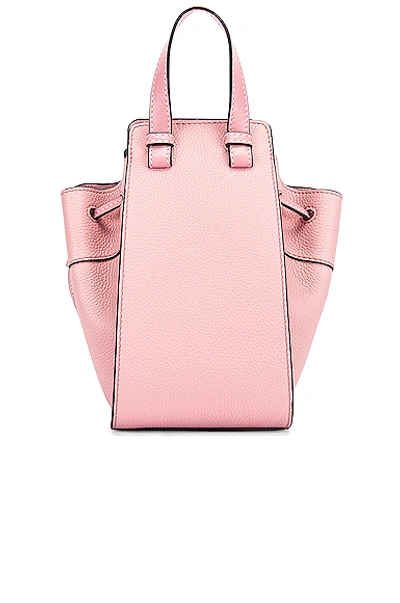 Shop Loewe Mini Hammock Bag In Pastel Pink