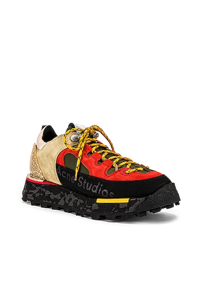 Acne Studios Berton Multicoloured Hiking Sneakers In Black | ModeSens