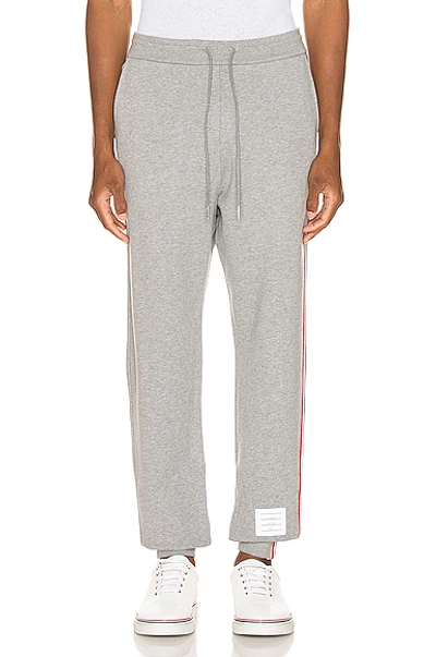 Shop Thom Browne Sweatpants In Light Grey