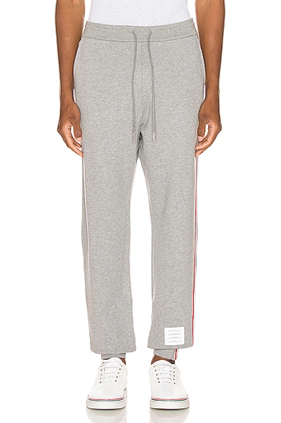 Thom Browne 4-bar Cotton Sweatpants In Light Grey