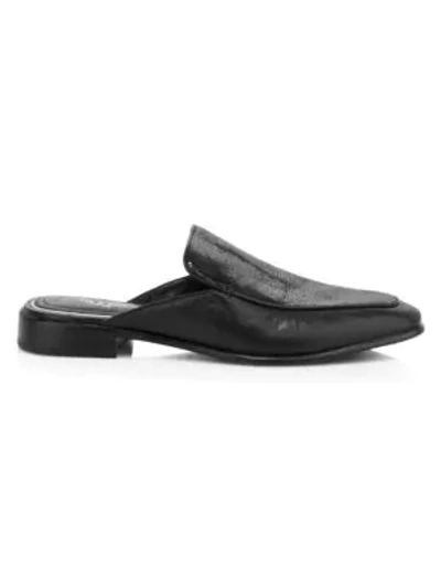 Shop Rag & Bone Aslen Square-toe Leather Mules In Black