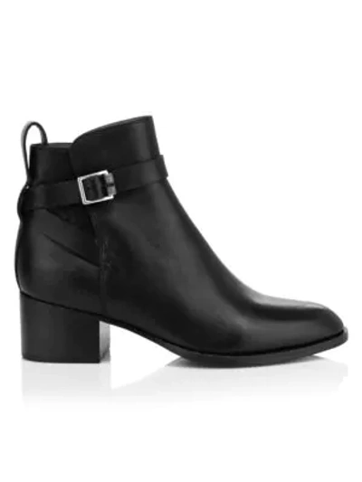 Shop Rag & Bone Walker Buckle Leather Ankle Boots In Black