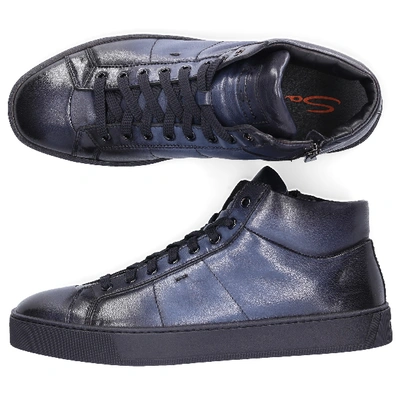 Shop Santoni Sneakers Blue 20851