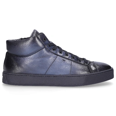 Shop Santoni Sneakers Blue 20851