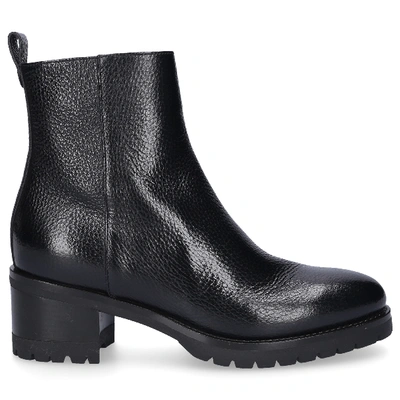 Shop Santoni Ankle Boots 57561 Calfskin Black