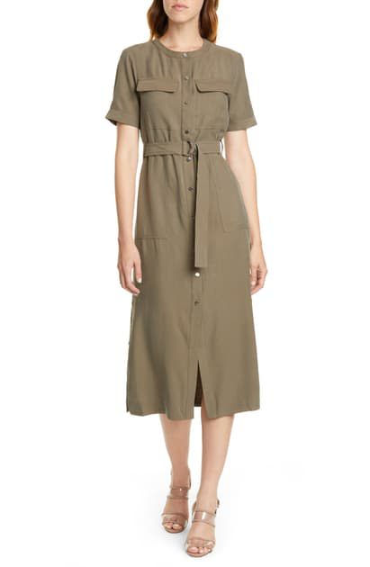 Karen Millen Utility Dress In Khaki | ModeSens