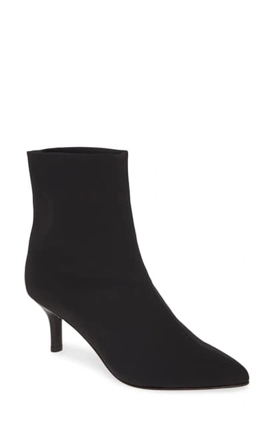 Shop Amalfi By Rangoni Petronilla Pointed Toe Bootie In Black Stretch Fabric