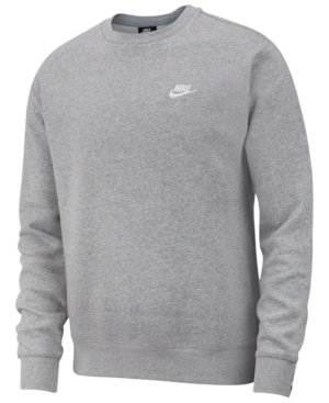 nike grey crew neck sweater