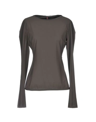 Shop High By Claire Campbell T-shirt In Steel Grey