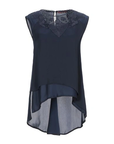 Shop High By Claire Campbell Top In Dark Blue
