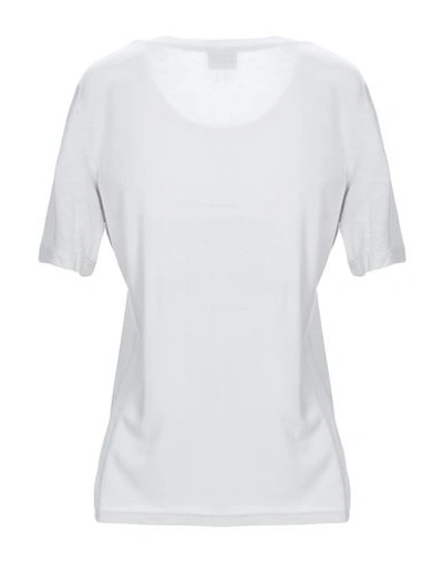 Shop Armani Jeans T-shirts In Light Grey