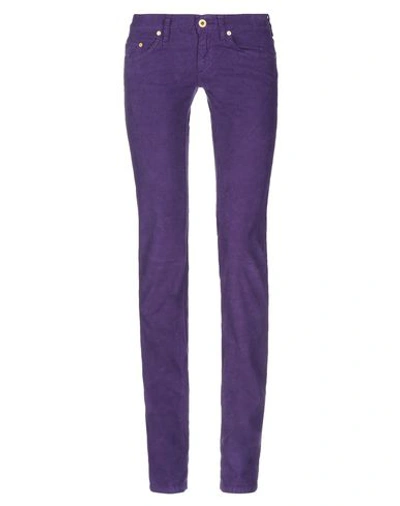 Shop Mauro Grifoni Pants In Purple