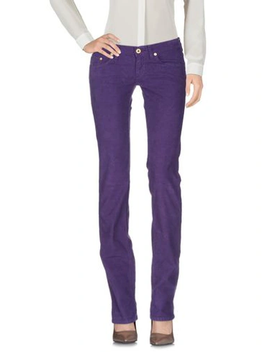 Shop Mauro Grifoni Pants In Purple