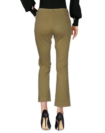 Shop L'autre Chose L' Autre Chose Woman Pants Military Green Size 4 Cotton, Elastomultiester, Elastane