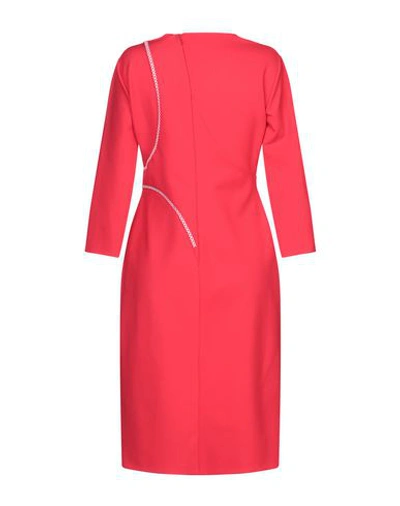Shop Versace Midi Dresses In Red