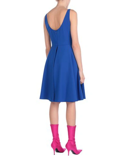 Shop Moschino Midi Dresses In Bright Blue
