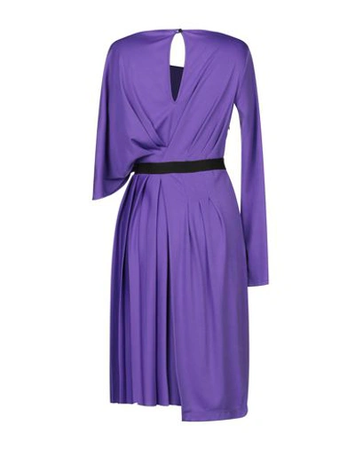 Shop Marco Bologna Knee-length Dress In Purple