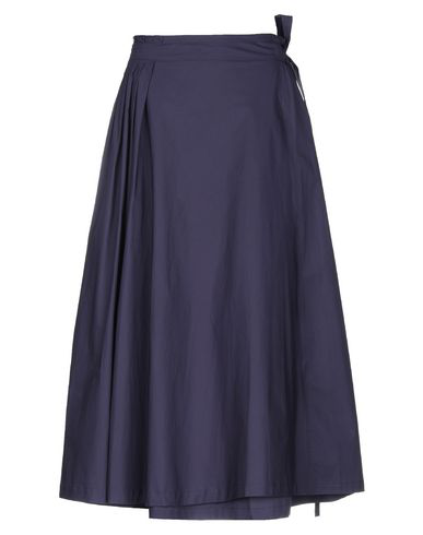Roberto Collina Midi Skirts In Dark Blue | ModeSens