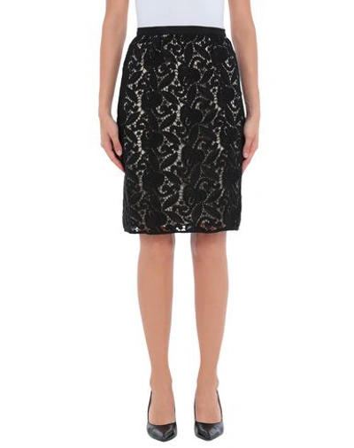 Shop Intropia Knee Length Skirt In Black