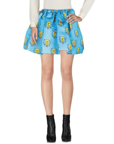 Shop Au Jour Le Jour Mini Skirt In Azure