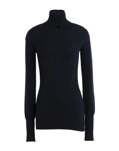 Shop High By Claire Campbell High Woman Turtleneck Midnight Blue Size L Rayon, Wool, Nylon