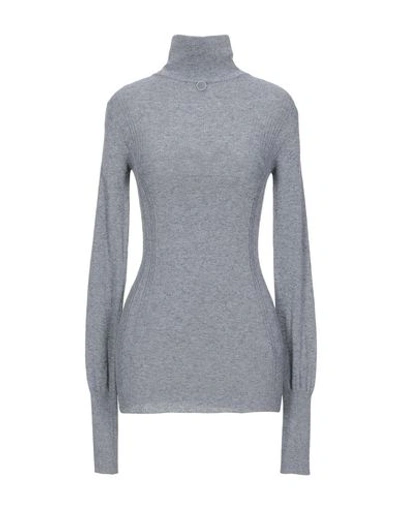 Shop High By Claire Campbell High Woman Turtleneck Grey Size S Rayon, Wool, Nylon