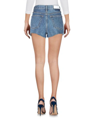 Shop Re/done Denim Shorts In Blue