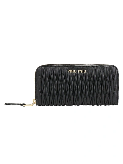 Shop Miu Miu Wallet In Nero