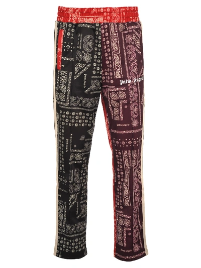 Shop Palm Angels Bandana Track Pants In Multi White