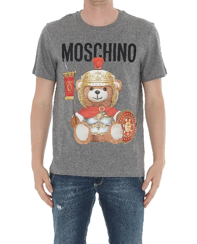 Shop Moschino Roman Teddy Bear T-shirt In Grey