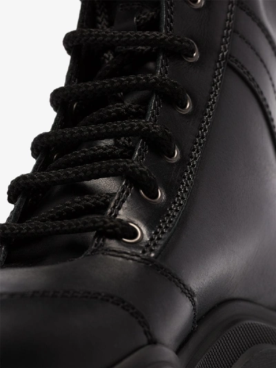 Shop Prada Womens Black Block Sneaker Boots