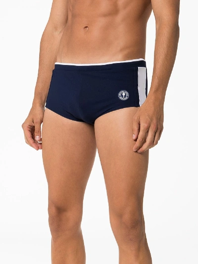 Shop Frescobol Carioca Navy Sunga Swim Shorts In Blue