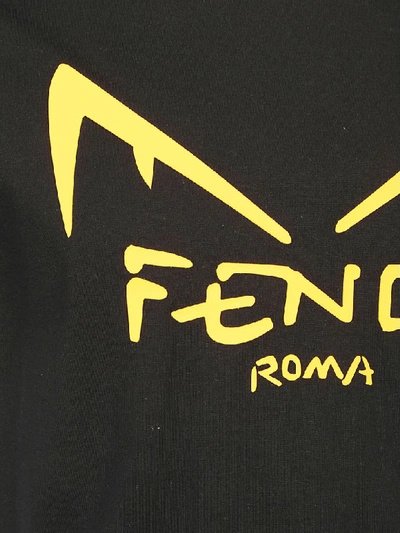 Shop Fendi Diabolic Eye T-shirt In Nero
