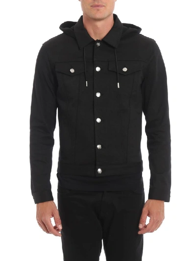 Shop Alexander Mcqueen Denim Jacket In Black