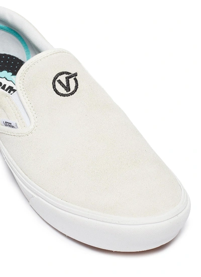 Shop Vans 'comfycush Slip-on' Suede Skates In Off-white
