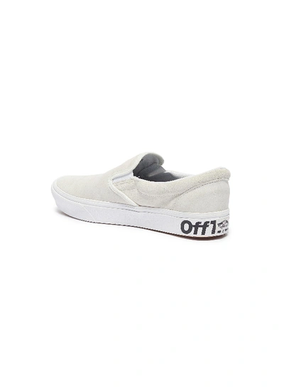 Shop Vans 'comfycush Slip-on' Suede Skates In Off-white