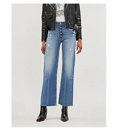 Shop Boyish The Mikey Wide-leg High-rise Jeans In Two For The Road