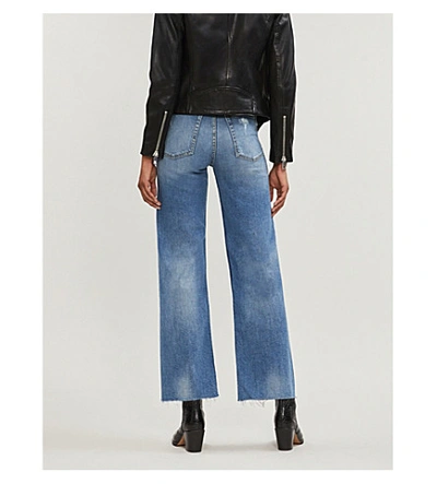 Shop Boyish The Mikey Wide-leg High-rise Jeans In Two For The Road