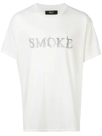 Shop Amiri Smoke T-shirt White