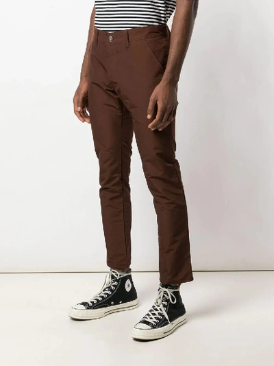Shop Enfants Riches Deprimes Chocolate Brown Straight-leg Trousers