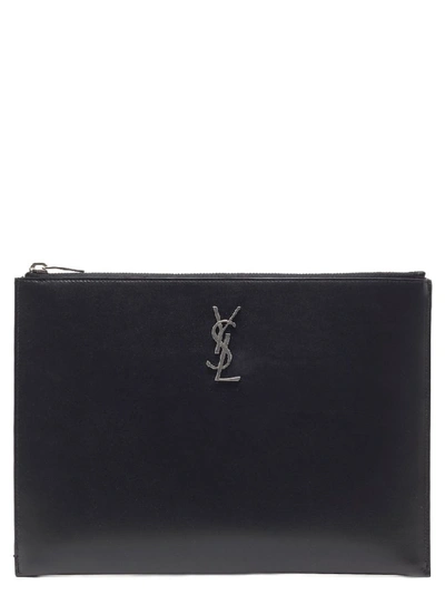 Shop Saint Laurent 'monogramme' Bag In Black